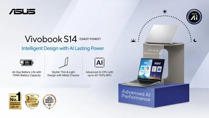 ASUS Vivobook S14: Laptop AI Serbaguna 2025 untuk Hidup Lebih Cerdas dan Produktif